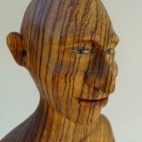 Detail of boxer in zebra wood , SOLD